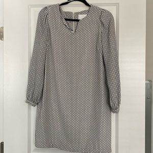 Black and White Print Dress